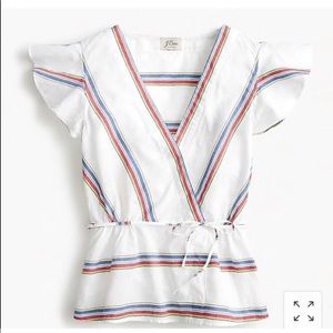 J Crew Striped Blouse